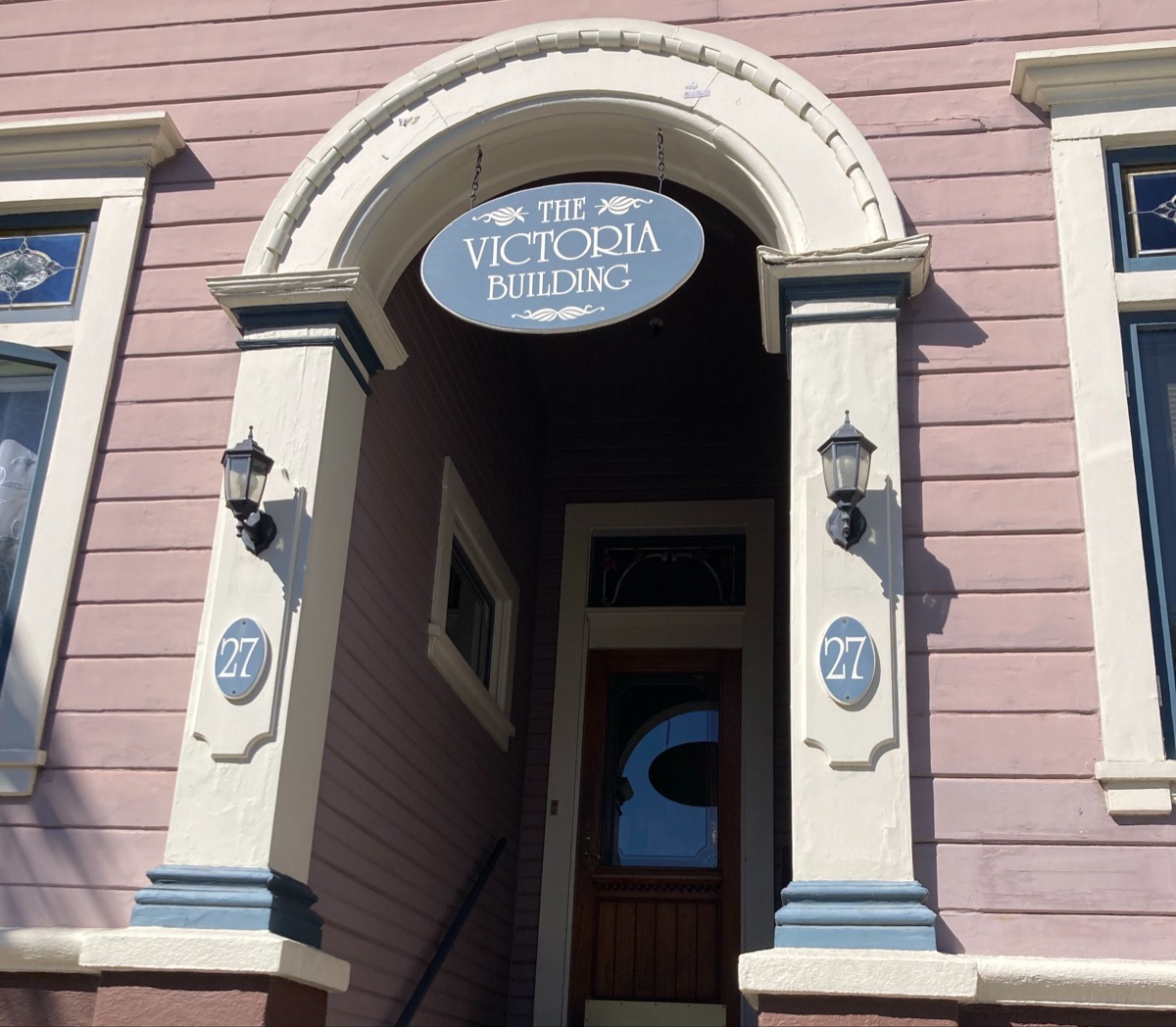 Waiting area of the therapy office in downtown Santa Barbara